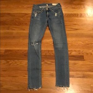 Rag & Bone Distress Skinny Jeans